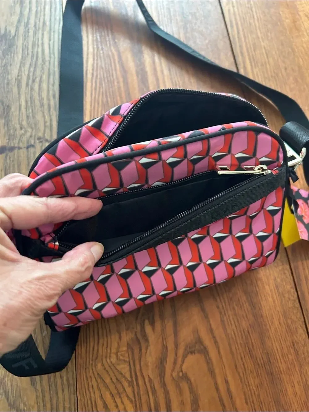 Diane Von Furstenberg Modern Geometric Adjustable Crossbody Bag